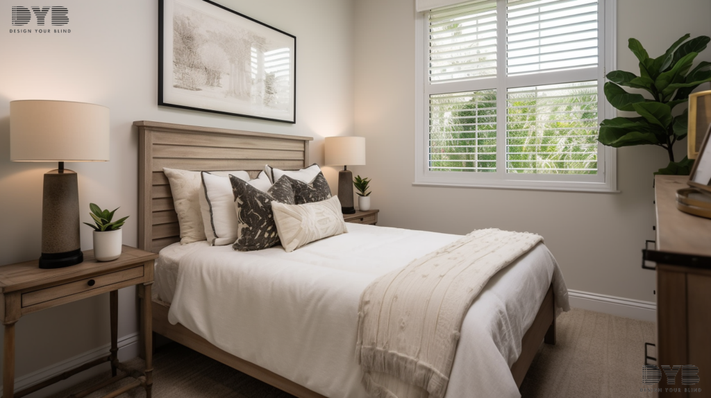 Boynton Beach guest bedroom with sheer curtains, a farmhouse modern style with a comfortable bed from Arhaus