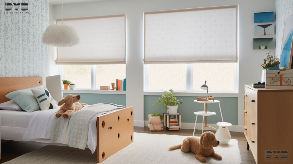 Honeycomb shades in a Boca Raton kid's bedroom