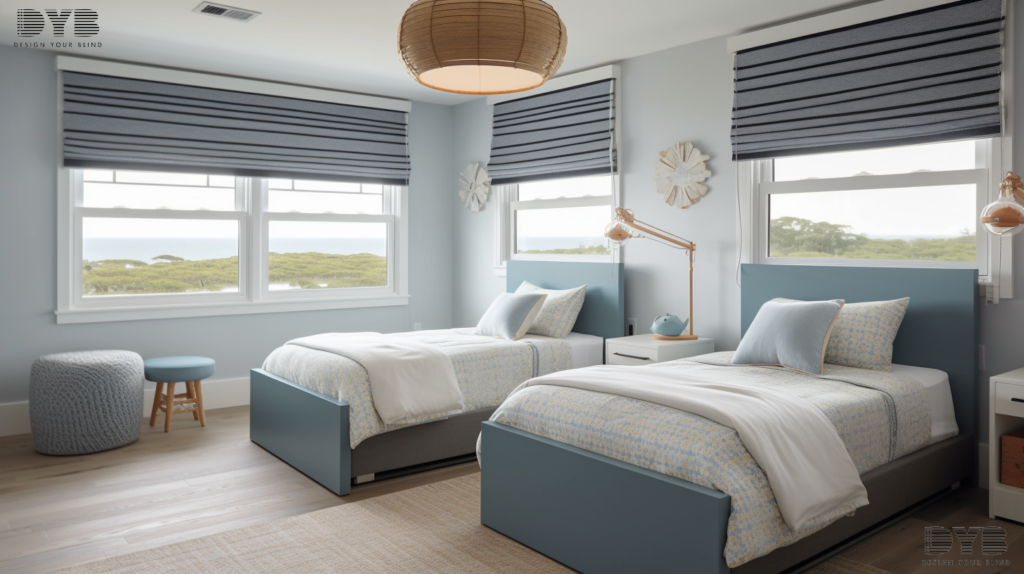 Blackout Roller Shades in a West Palm Beach kids bedroom