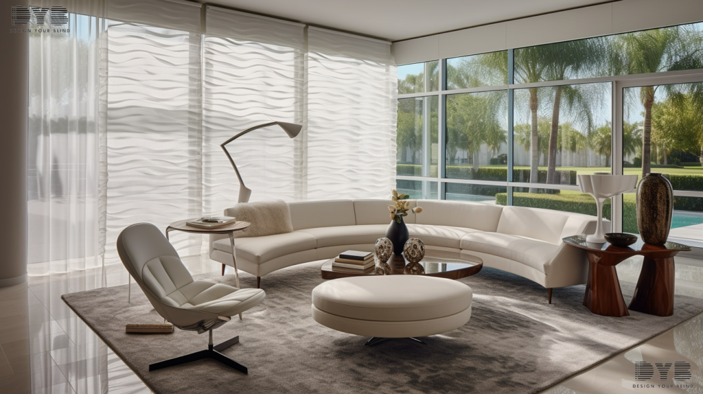 Pirouette Shades in a Boca Raton living room
