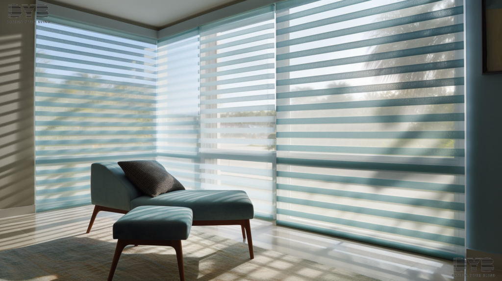 Screen Shades provide a beautiful balance of light and privacy in a Boynton Beach home.