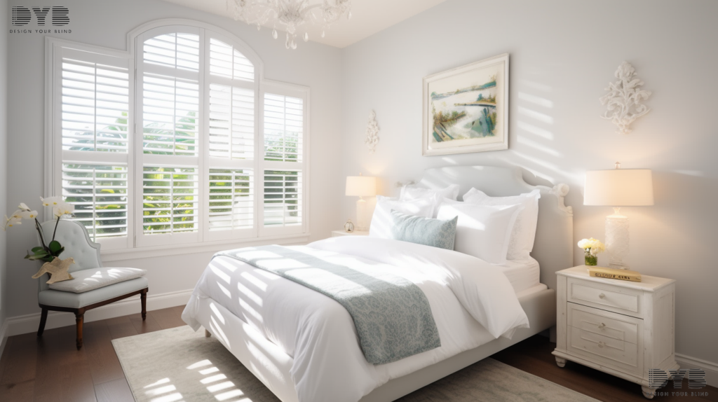 Plantation Shutters in a Boynton Beach bedroom
