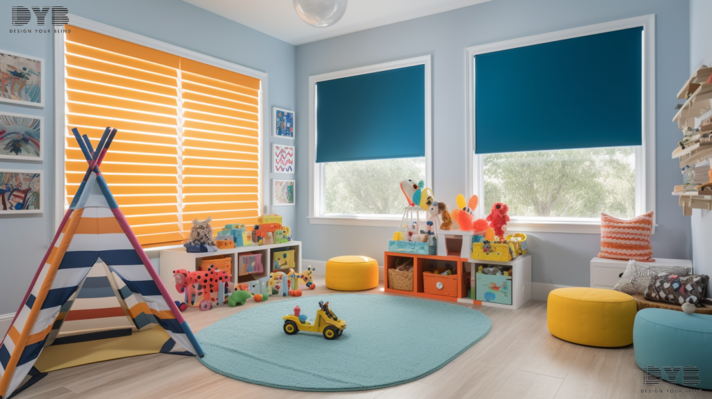 A transitional dining room in Parkland, FL, features a large window with a set of blackout roller shades, fully closed, creating a cozy and intimate atmosphere.