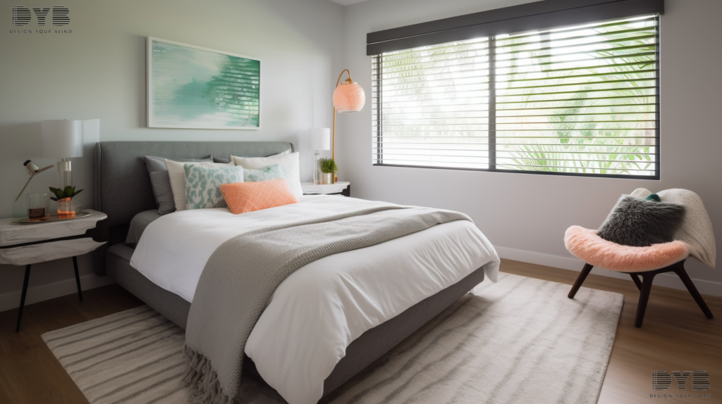 Bedroom in Boynton Beach with Roller Shades