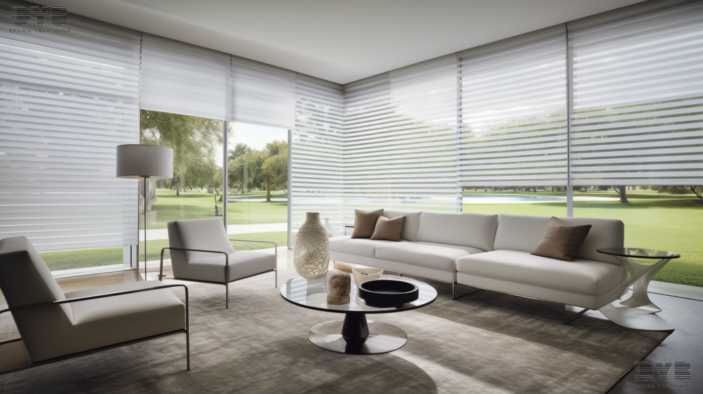 Pirouette Shades in a Delray Beach living room