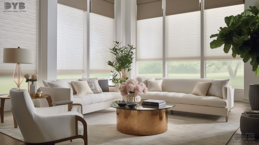 Screen Roller Shades in a Delray Beach living room
