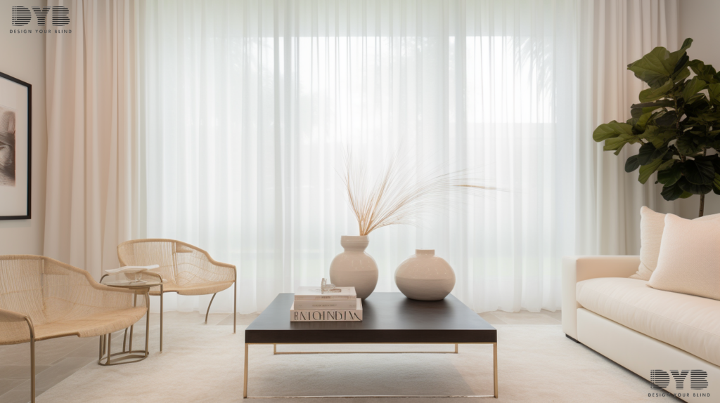 Sheer Curtains in a Boca Raton living room