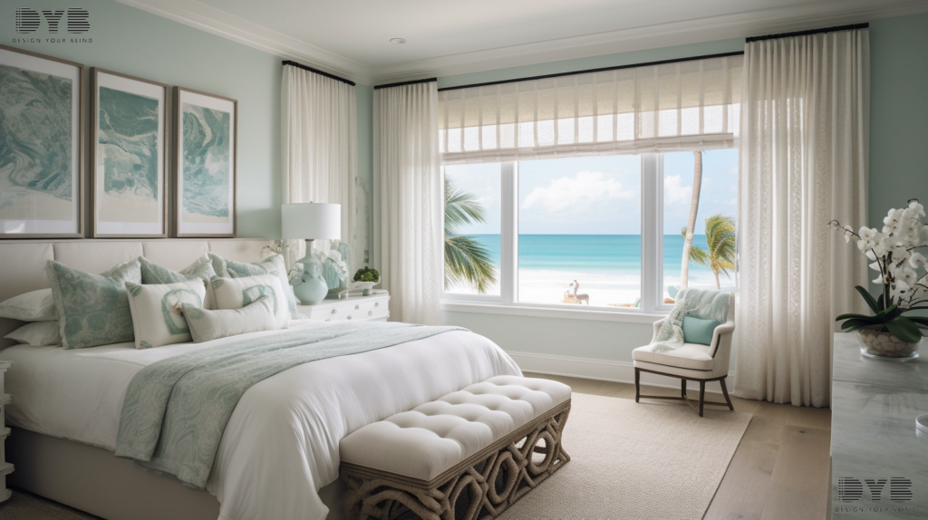 Formal living room in West Palm Beach, Florida, featuring Ethan Allen furniture and Solar Shades.