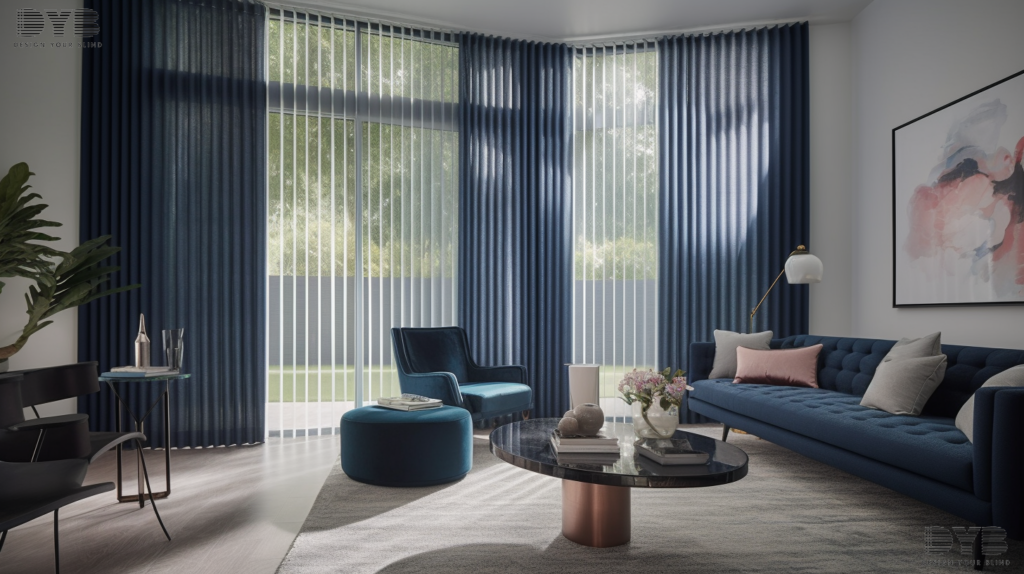 Blackout curtains in a living room in Boynton Beach, Florida